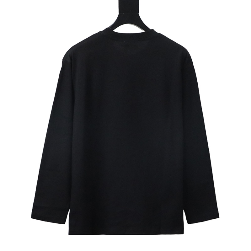 BURBERRY 25FW Embroidery Logo Long Sleeve T-Shirt Style 1
