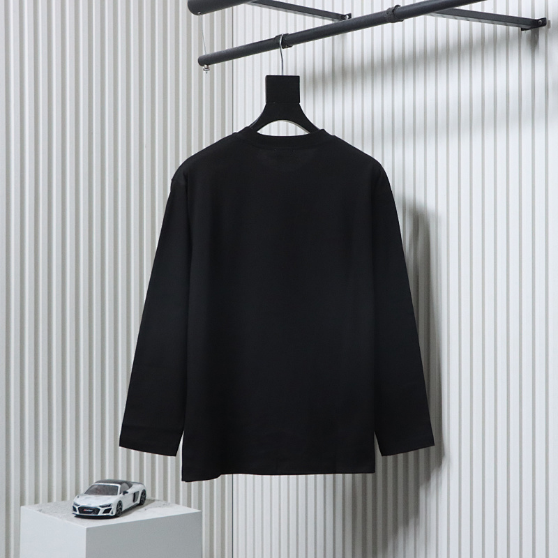 BURBERRY 25FW Embroidery Logo Long Sleeve T-Shirt Style 1
