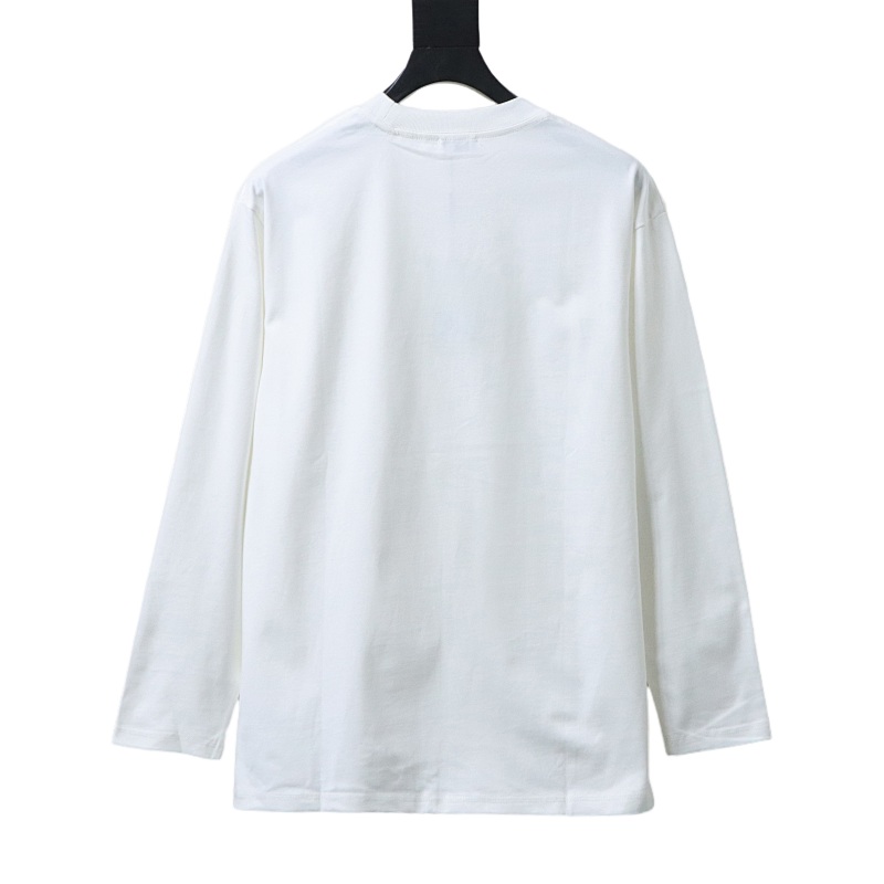 BURBERRY 25FW Embroidery Logo Long Sleeve T-Shirt Style 2