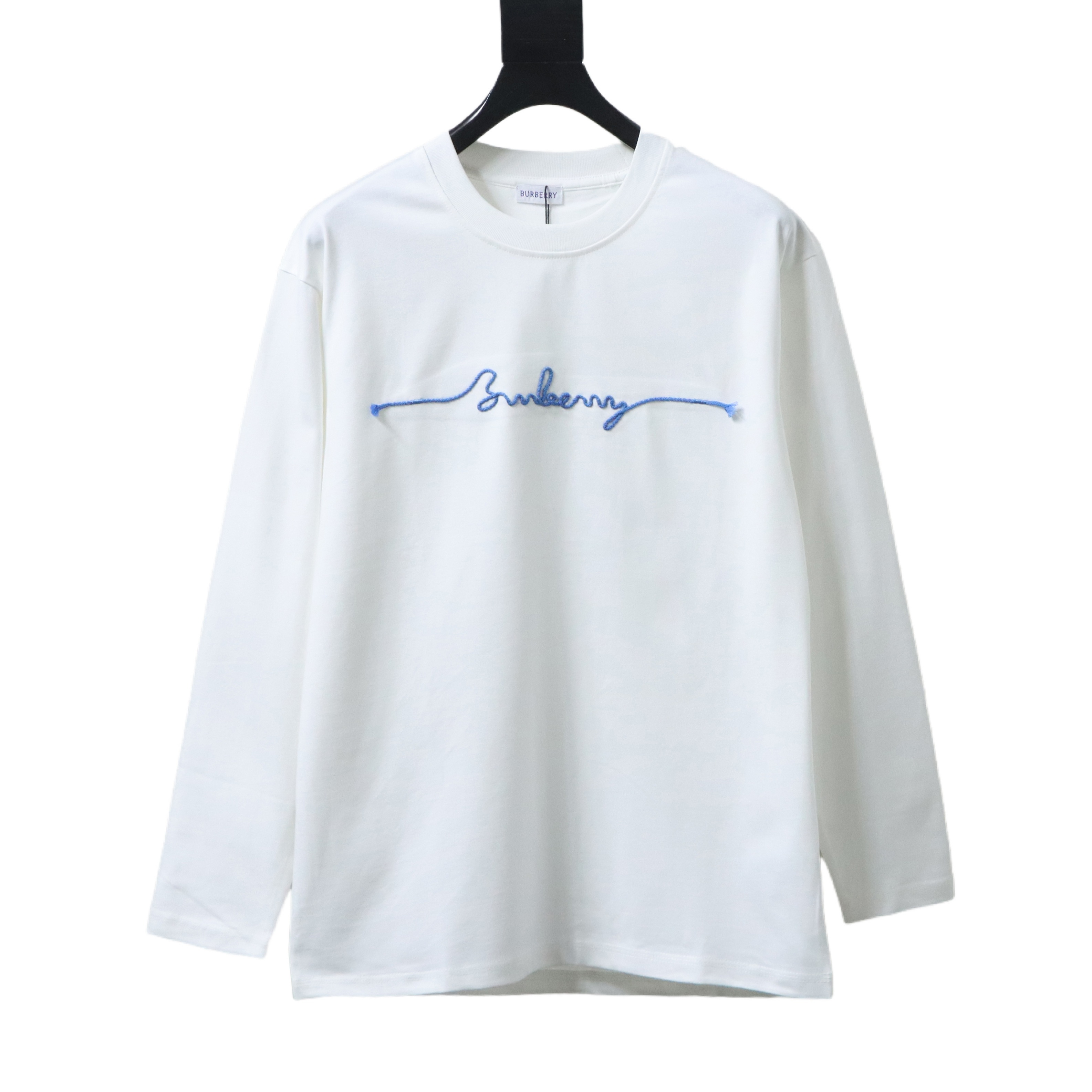 BURBERRY 25FW Embroidery Logo Long Sleeve T-Shirt Style 2