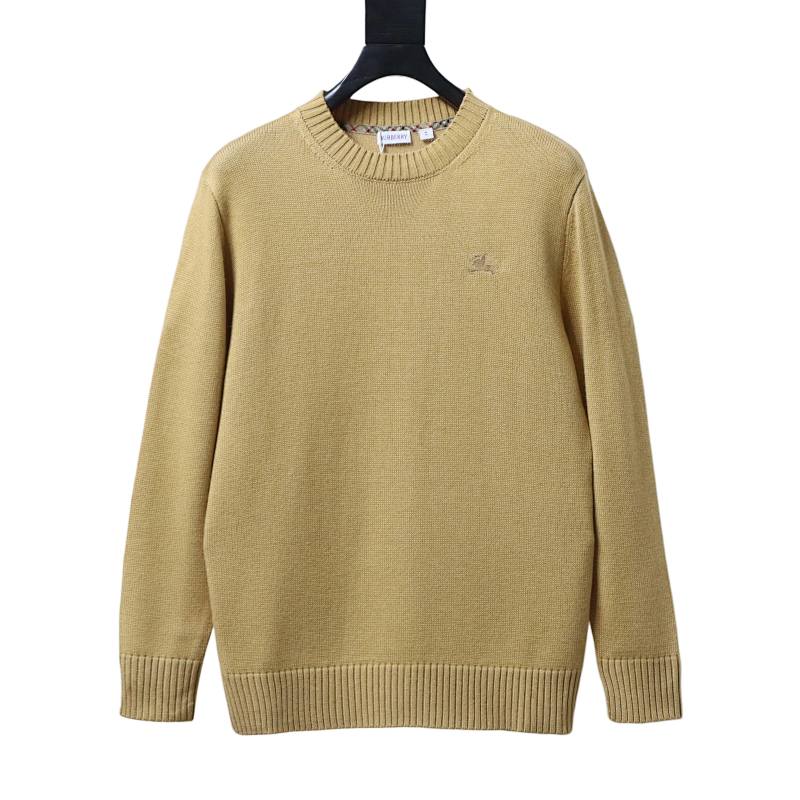 BURBERRY 25FW Equestrian Embroidery Crew Neck Sweater Style 2
