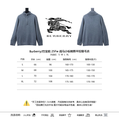 BURBERRY 25FW Equestrian Embroidery Sweater Style 1 02