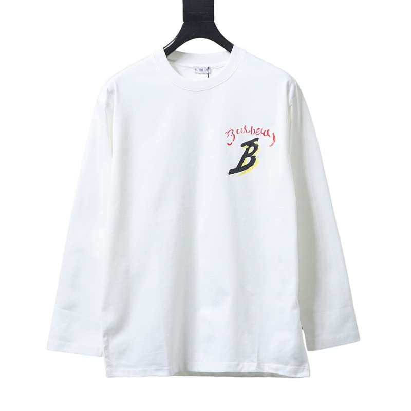 BURBERRY 25FW Print Letter Long Sleeve T-Shirt Style 2