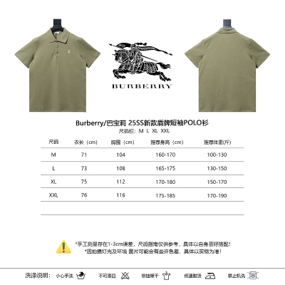 BURBERRY 25SS Shield Logo Short Sleeve Polo Shirt Style 1 02