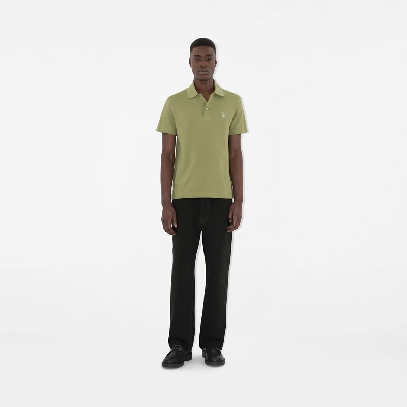BURBERRY 25SS Shield Logo Short Sleeve Polo Shirt Style 1