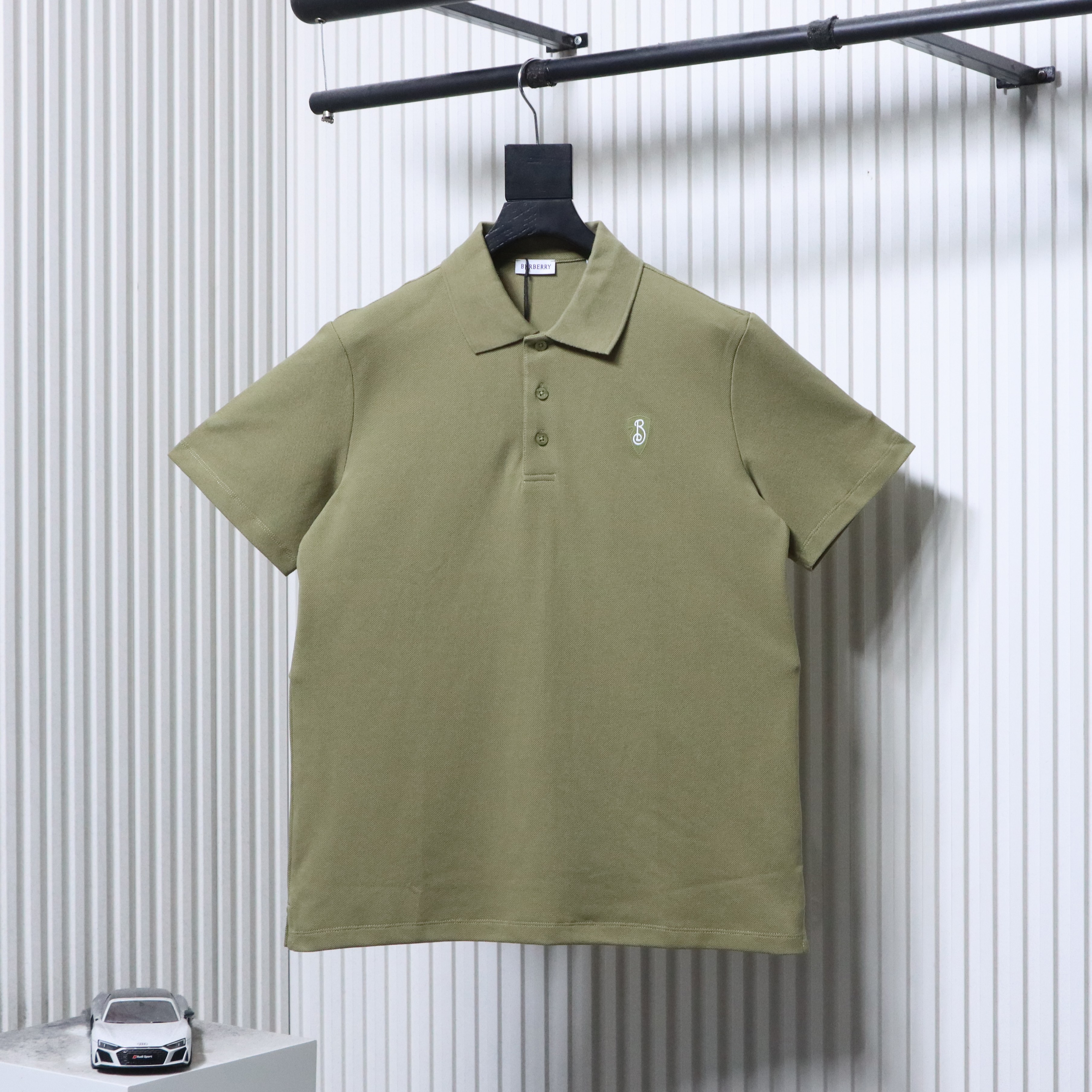 BURBERRY 25SS Shield Logo Short Sleeve Polo Shirt Style 1