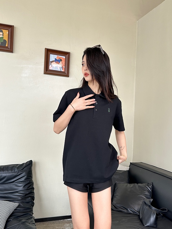 BURBERRY 25SS Shield Logo Short Sleeve Polo Shirt Style 3