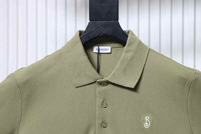 BURBERRY 25SS Shield Logo Short Sleeve Polo Shirt Style 4