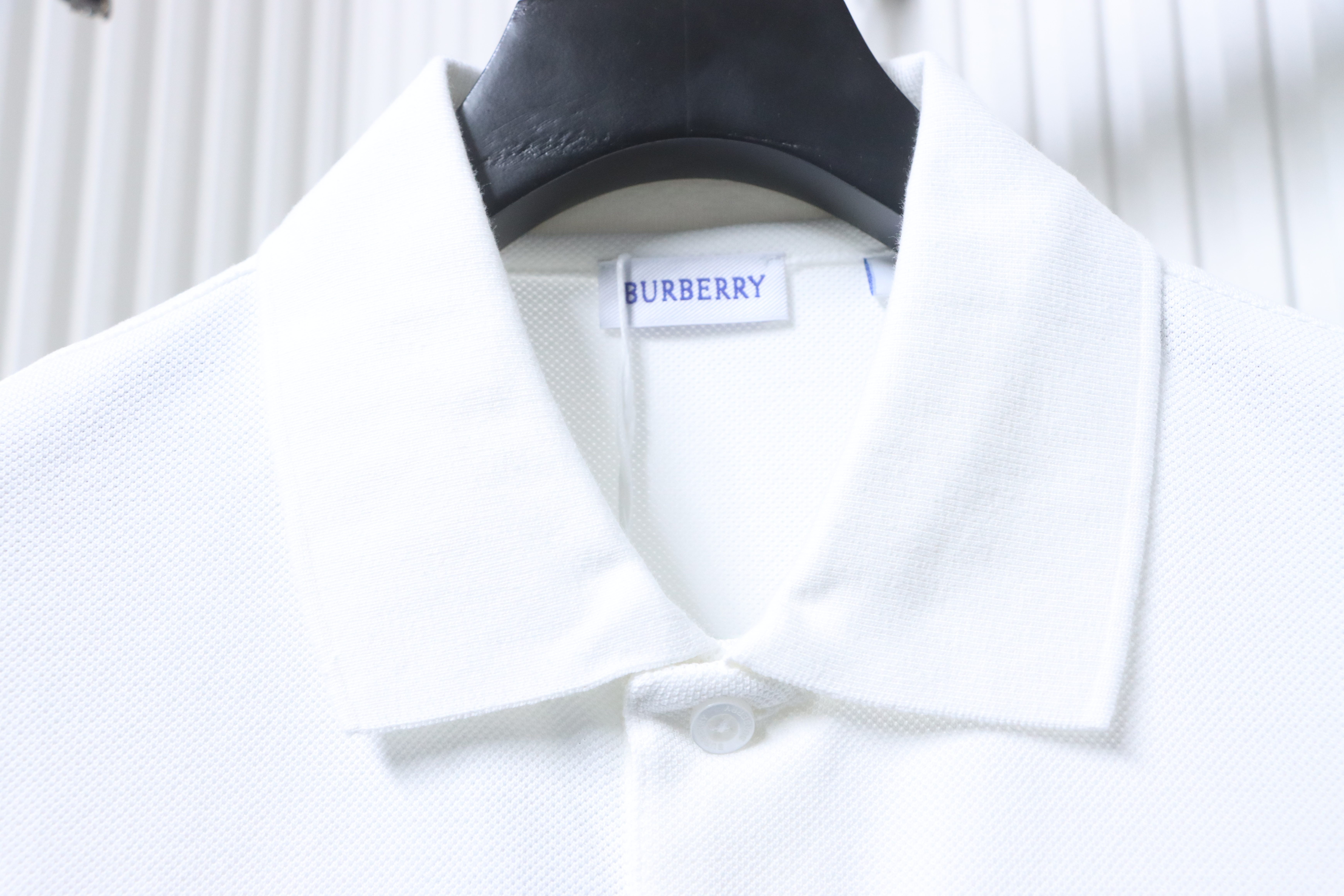 BURBERRY 26SS Check Equestrian Patch Check Equestrian Short Sleeve Polo Shirt Style 1
