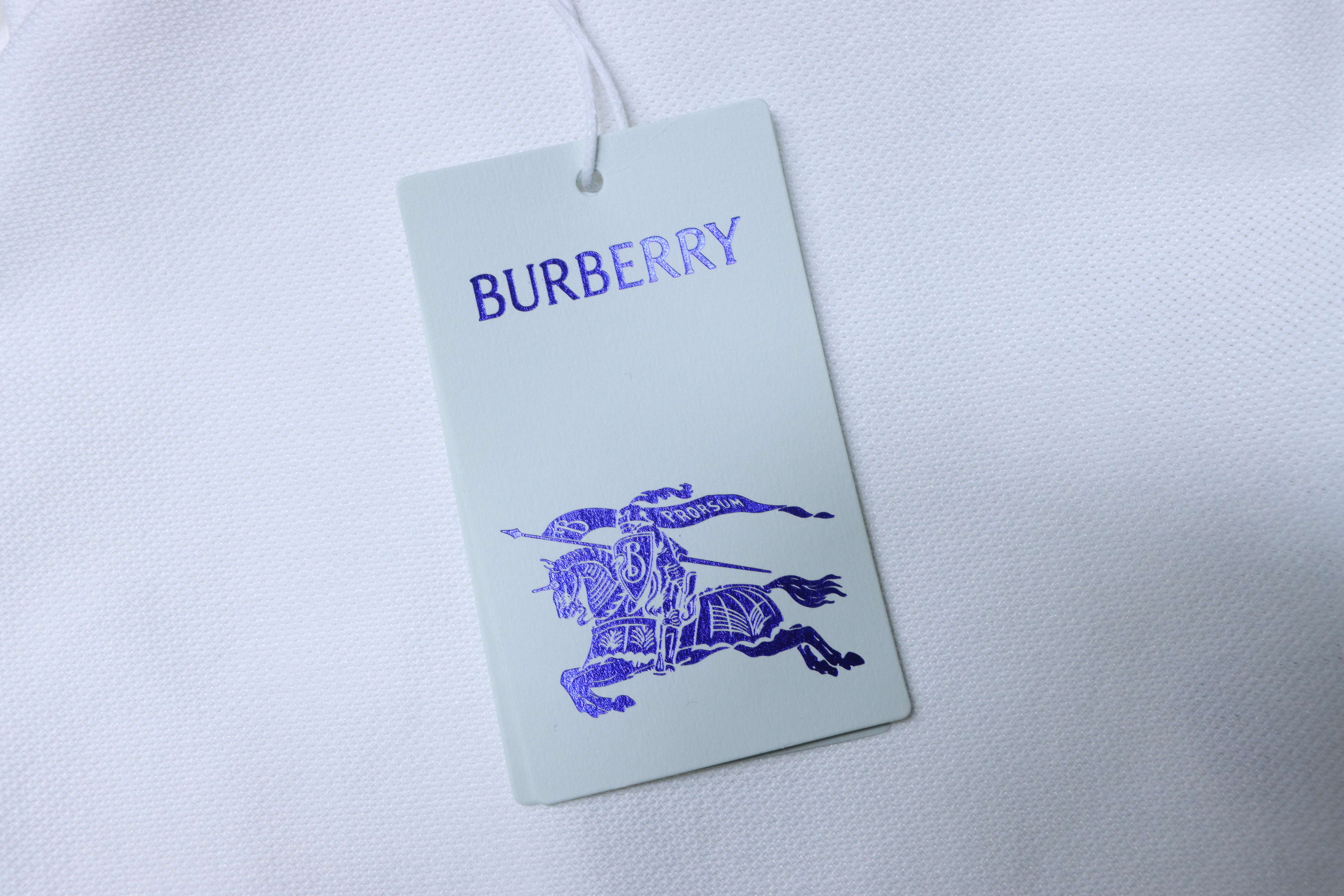 BURBERRY 26SS Check Equestrian Patch Check Equestrian Short Sleeve Polo Shirt Style 1