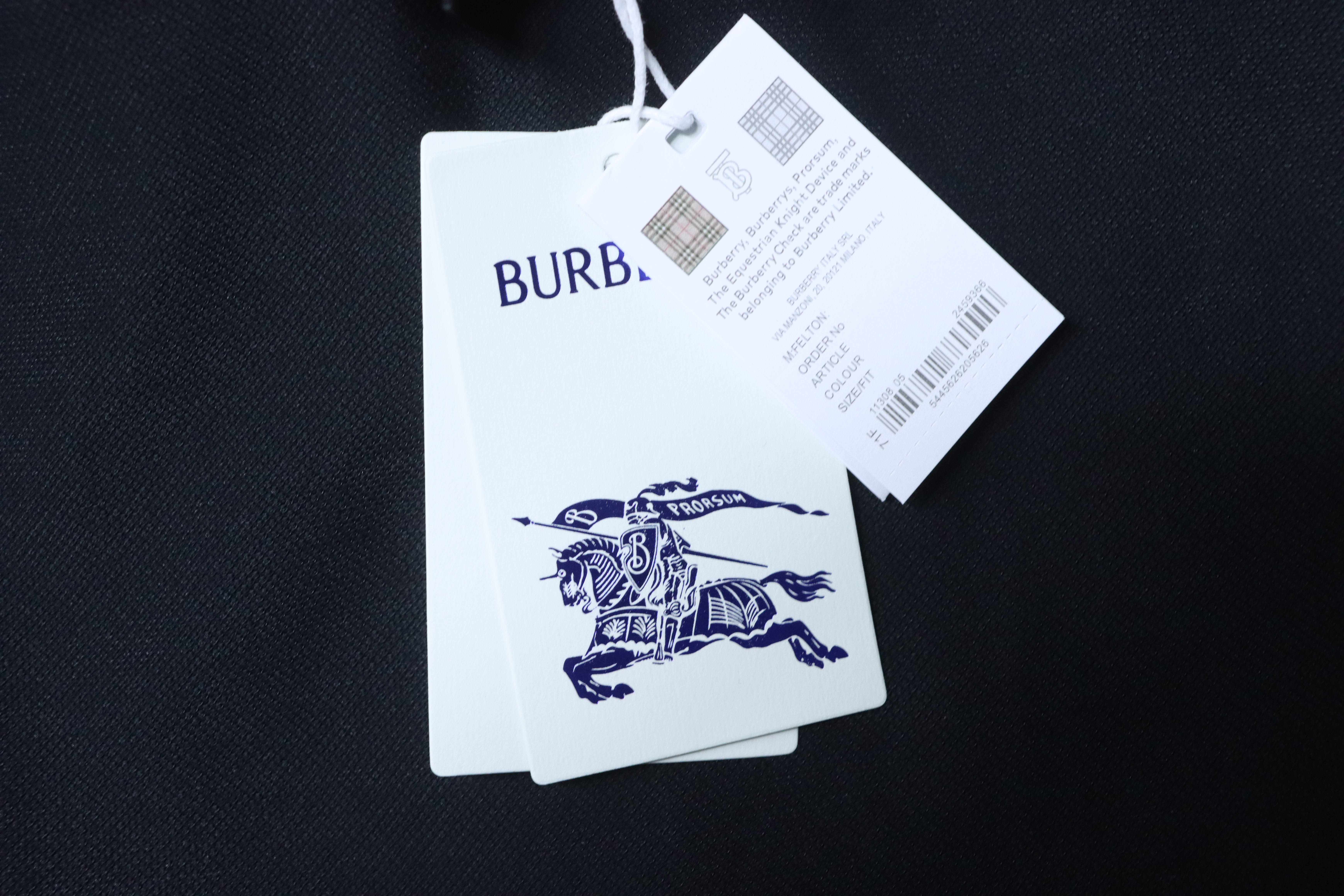 BURBERRY 26SS Check Equestrian Patch Check Equestrian Short Sleeve Polo Shirt Style 2