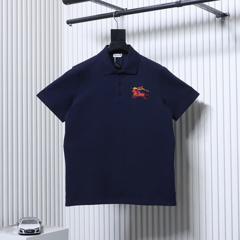 BURBERRY 26SS Colorful Knight Equestrian Embroidery Colorful Knight Equestrian Short Sleeve Polo Shirt Style 1