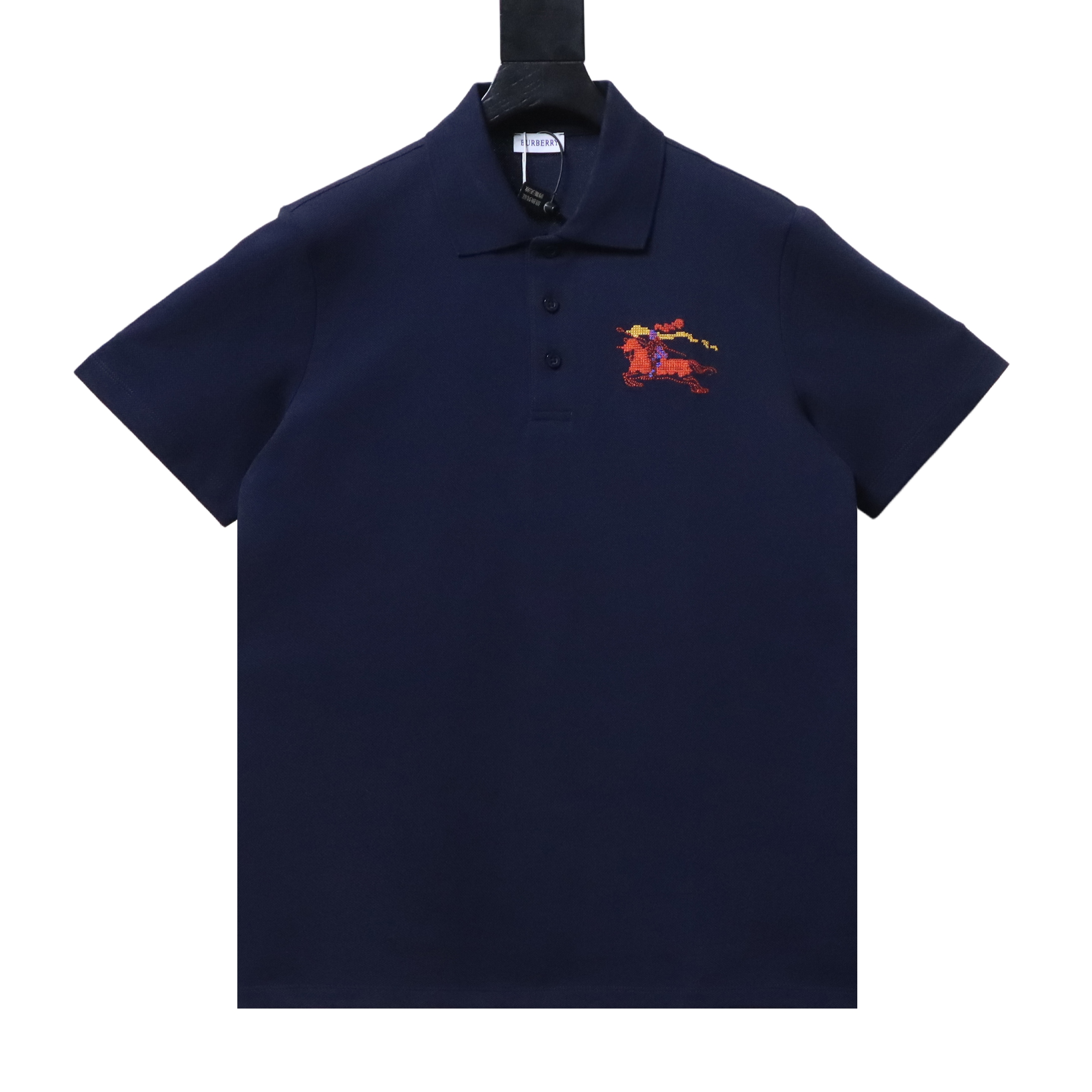 BURBERRY 26SS Colorful Knight Equestrian Embroidery Colorful Knight Equestrian Short Sleeve Polo Shirt Style 1