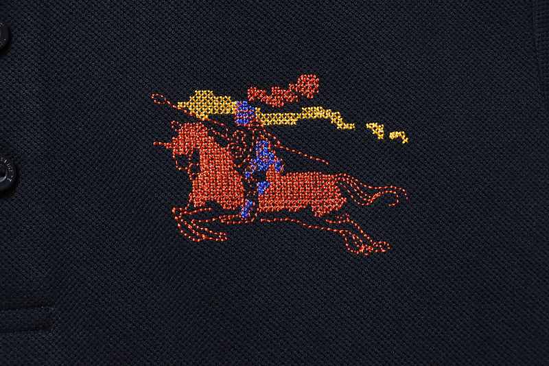 BURBERRY 26SS Colorful Knight Equestrian Embroidery Colorful Knight Equestrian Short Sleeve Polo Shirt Style 2