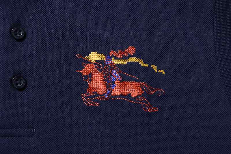 BURBERRY 26SS Colorful Knight Equestrian Embroidery Colorful Knight Equestrian Short Sleeve Polo Shirt Style 3
