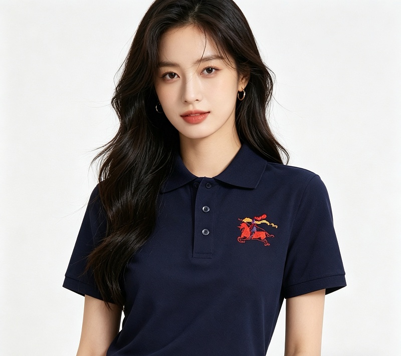 BURBERRY 26SS Colorful Knight Equestrian Embroidery Colorful Knight Equestrian Short Sleeve Polo Shirt Style 3