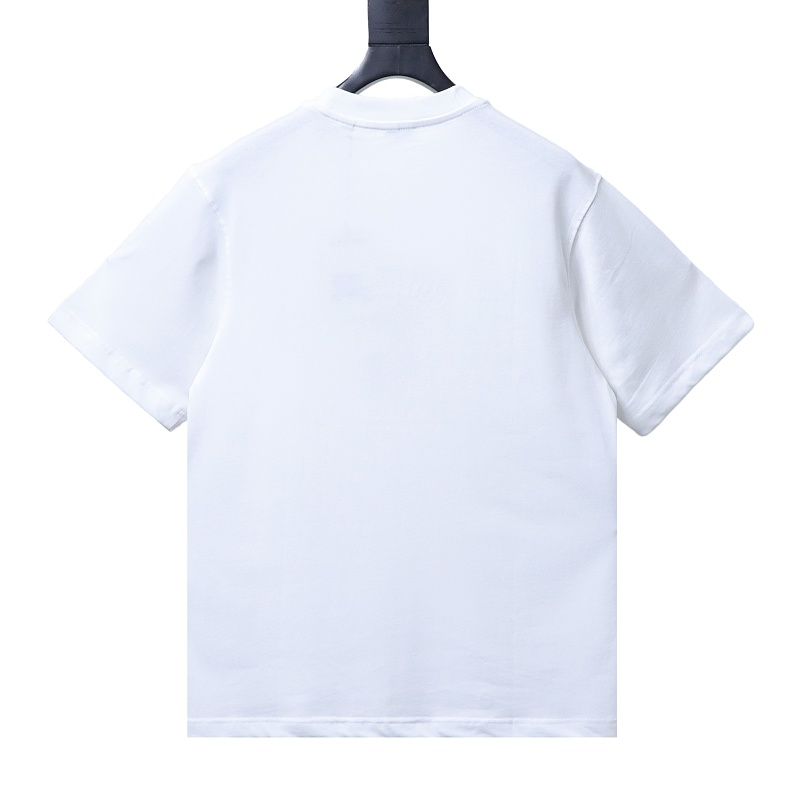 BURBERRY 26SS Embroidered Flag Short Sleeve T-Shirt Style 1