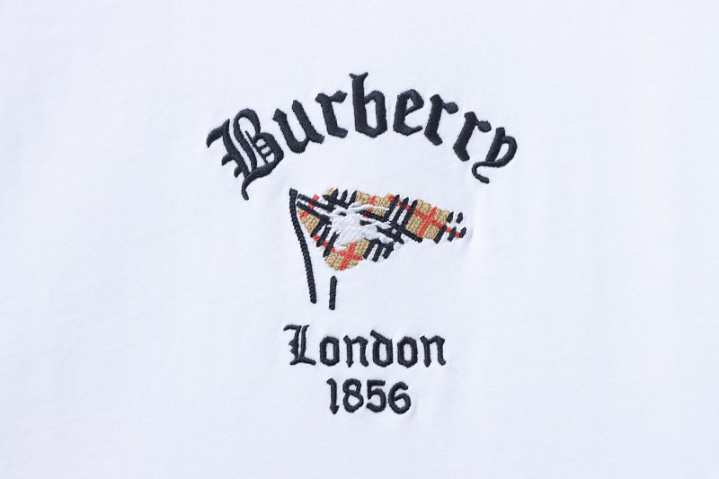 BURBERRY 26SS Embroidered Flag Short Sleeve T-Shirt Style 1