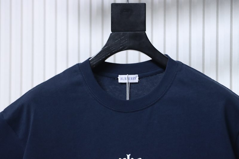 BURBERRY 26SS Embroidered Flag Short Sleeve T-Shirt Style 3