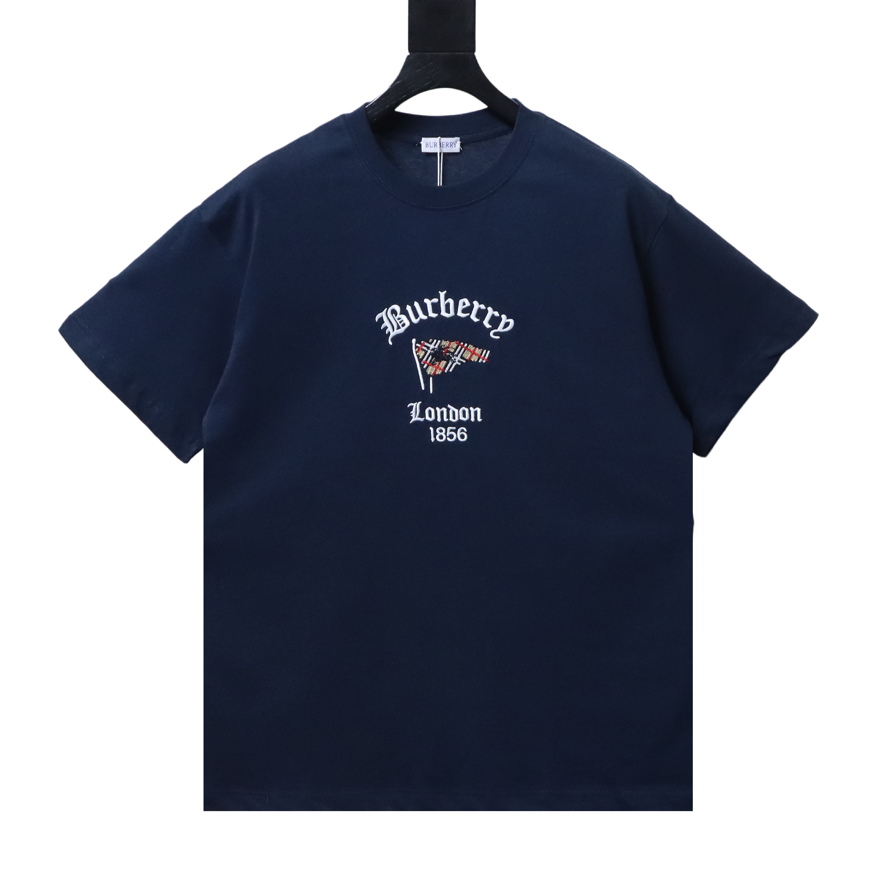 BURBERRY 26SS Embroidered Flag Short Sleeve T-Shirt Style 3