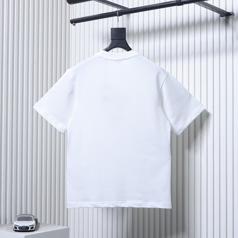 BURBERRY 26SS Embroidered Flag Short Sleeve T-Shirt Style 4