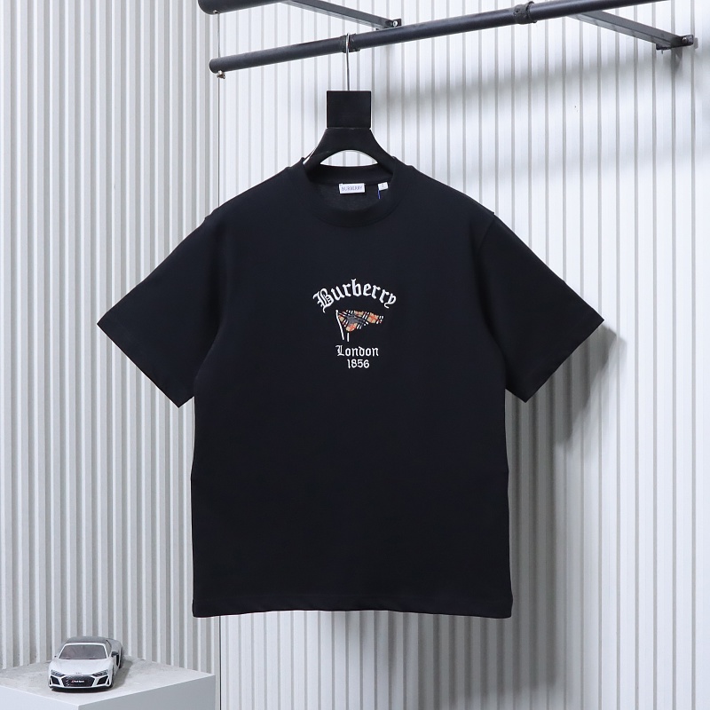 BURBERRY 26SS Embroidered Flag Short Sleeve T-Shirt Style 5