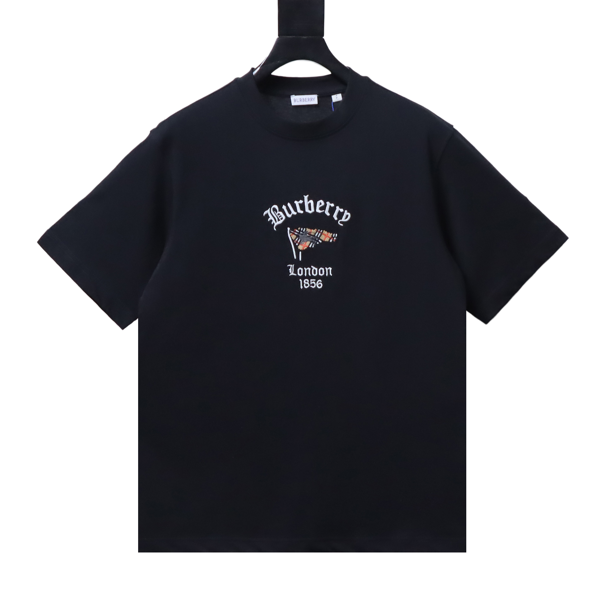 BURBERRY 26SS Embroidered Flag Short Sleeve T-Shirt Style 5