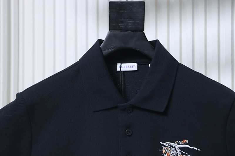 BURBERRY 26SS Equestrian Check Embroidery Short Sleeve Polo Shirt Style 1