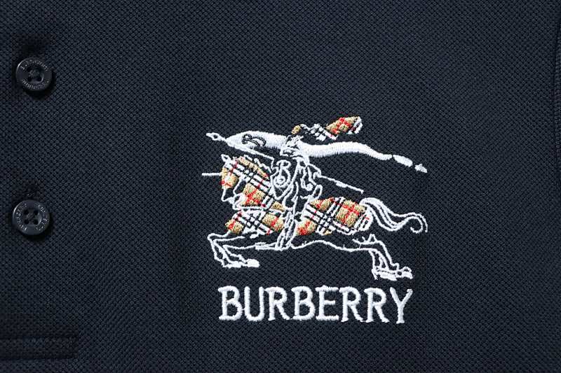 BURBERRY 26SS Equestrian Check Embroidery Short Sleeve Polo Shirt Style 1