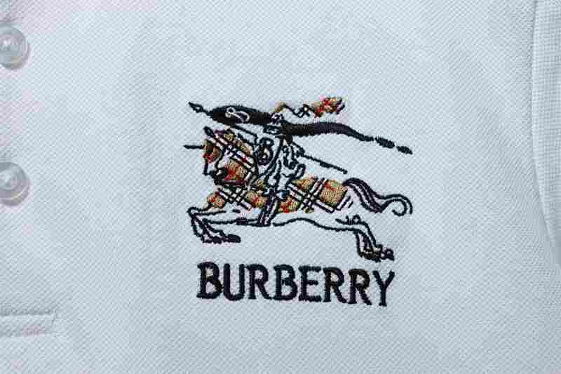 BURBERRY 26SS Equestrian Check Embroidery Short Sleeve Polo Shirt Style 2