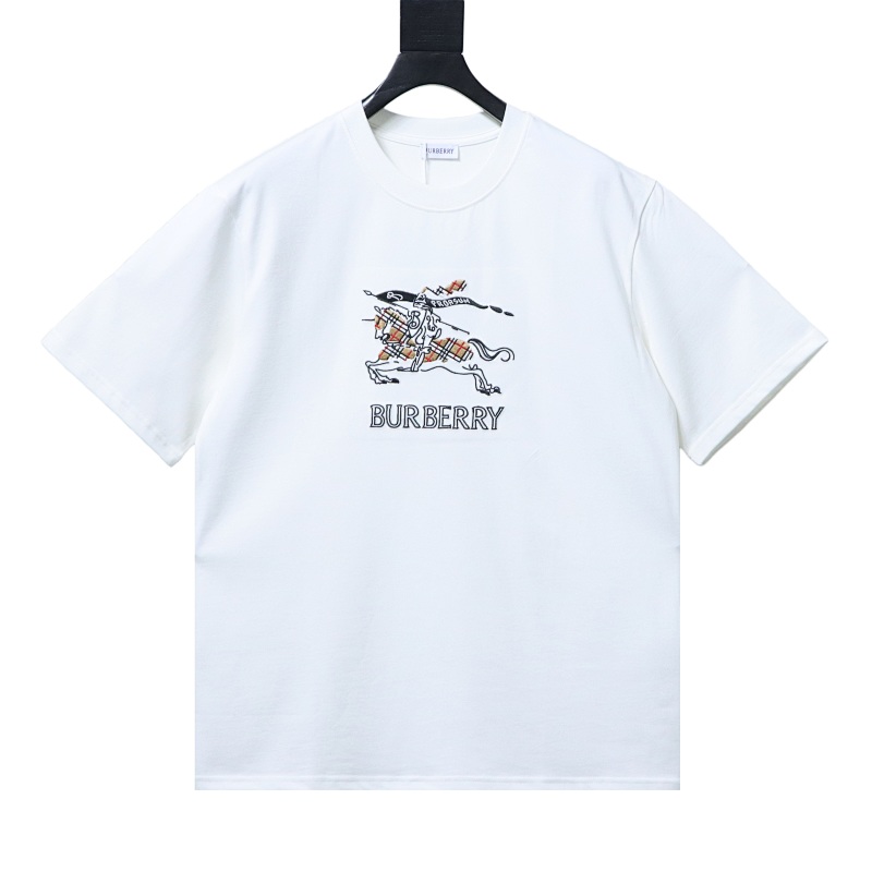 BURBERRY 26SS Equestrian Check Embroidery Short Sleeve T-Shirt Style 1