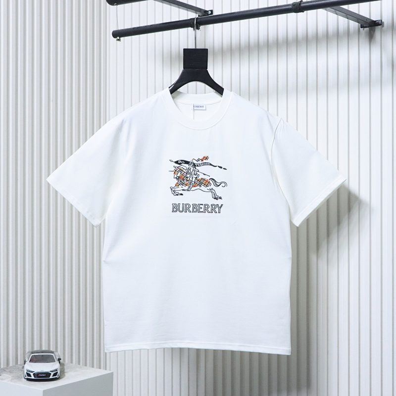 BURBERRY 26SS Equestrian Check Embroidery Short Sleeve T-Shirt Style 1