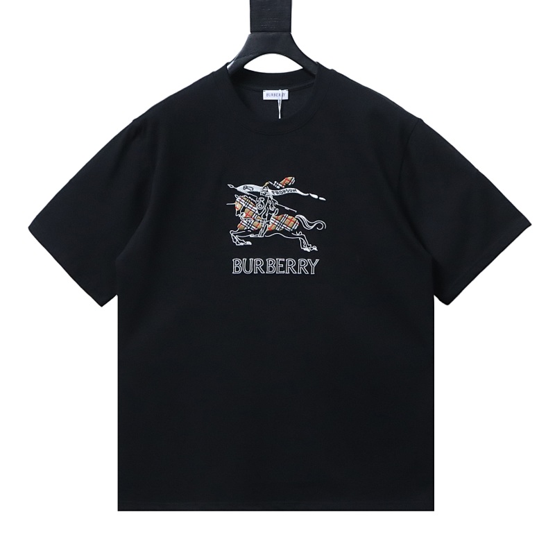 BURBERRY 26SS Equestrian Check Embroidery Short Sleeve T-Shirt Style 2