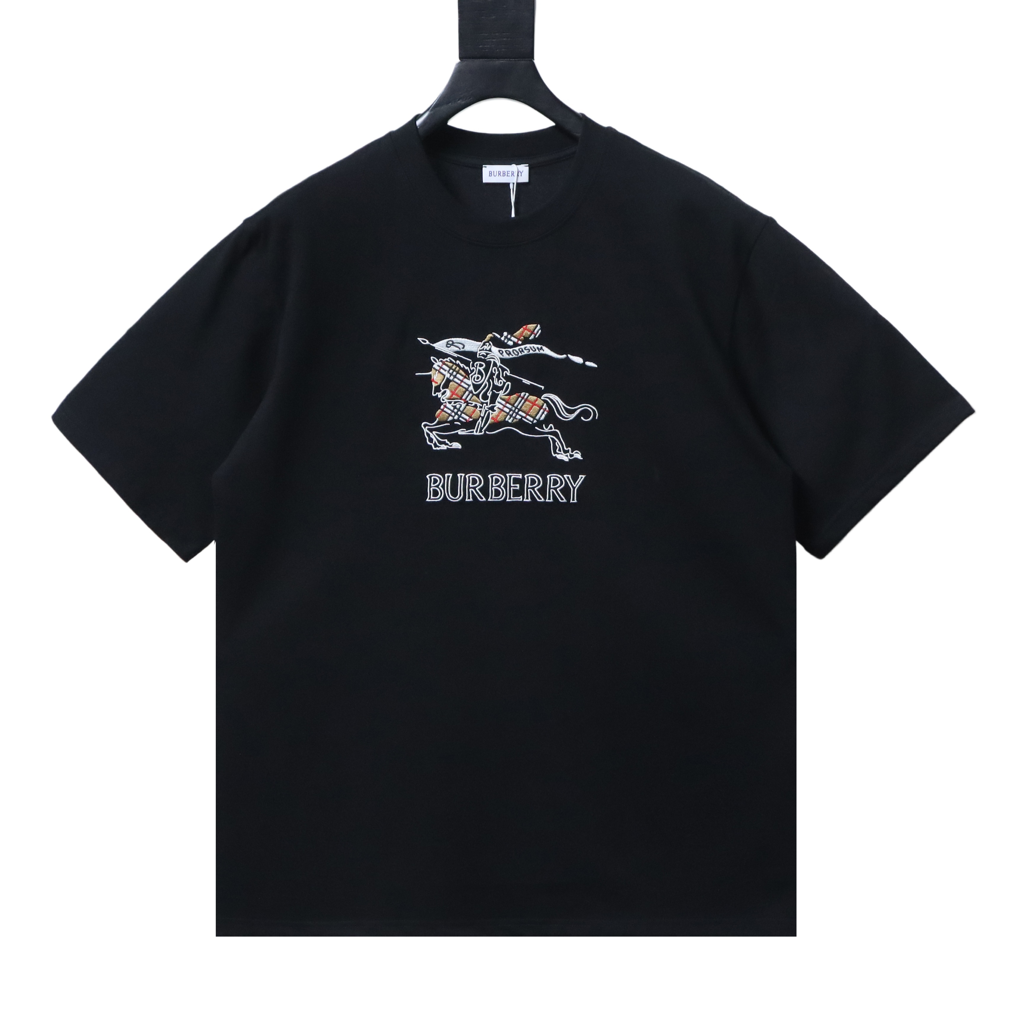 BURBERRY 26SS Equestrian Check Embroidery Short Sleeve T-Shirt Style 2