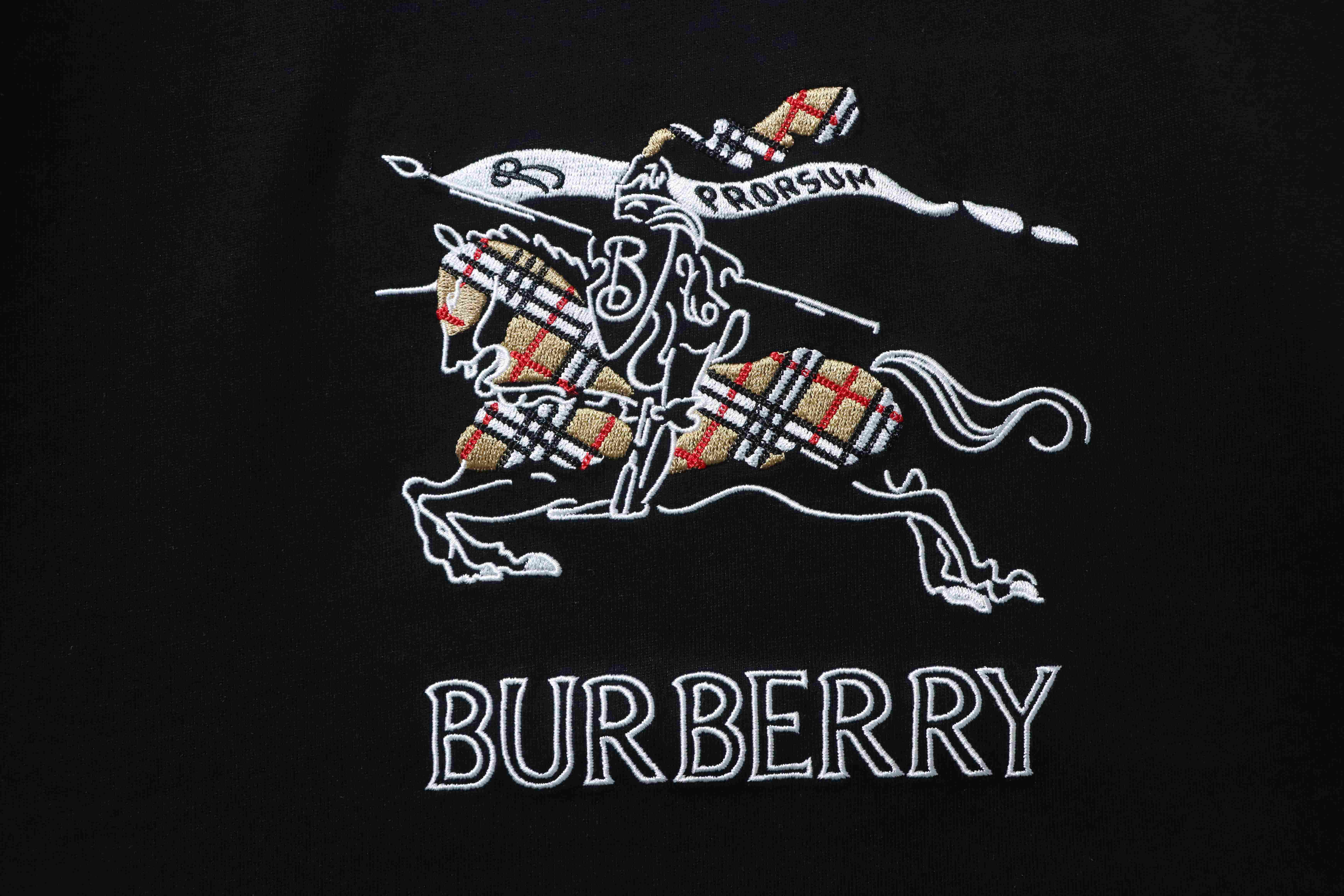 BURBERRY 26SS Equestrian Check Embroidery Short Sleeve T-Shirt Style 2