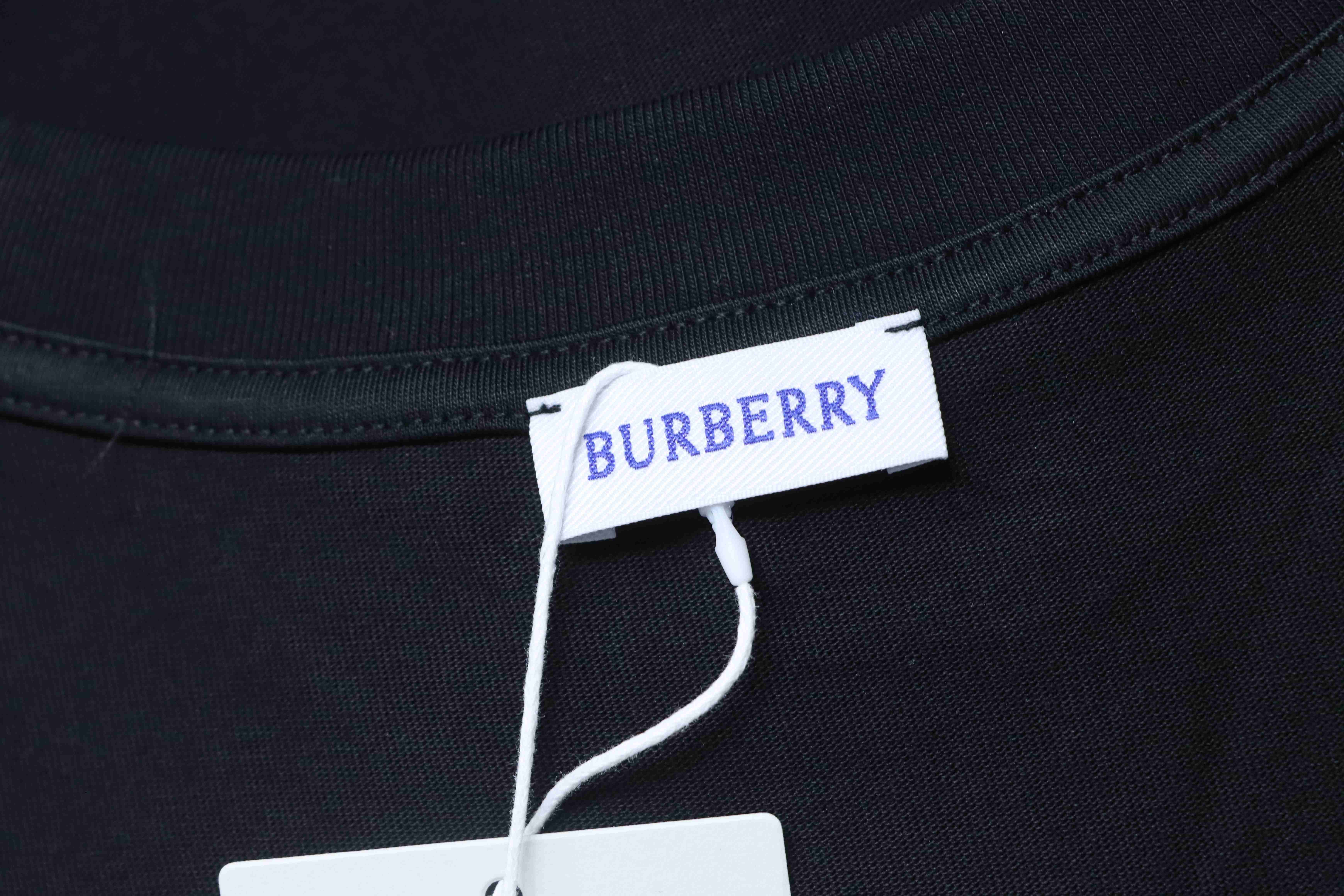 BURBERRY 26SS Equestrian Check Embroidery Short Sleeve T-Shirt Style 2
