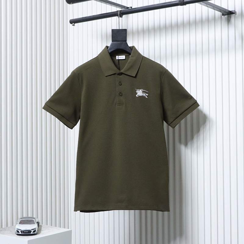 BURBERRY 26SS Equestrian Embroidery Short Sleeve Polo Shirt Style 1