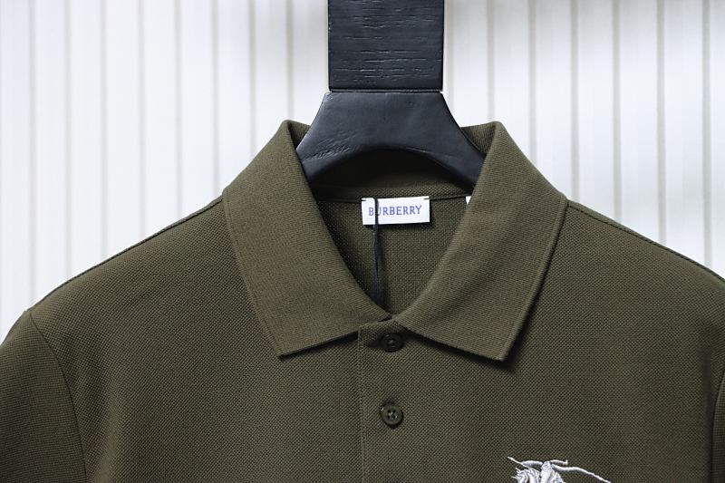 BURBERRY 26SS Equestrian Embroidery Short Sleeve Polo Shirt Style 1