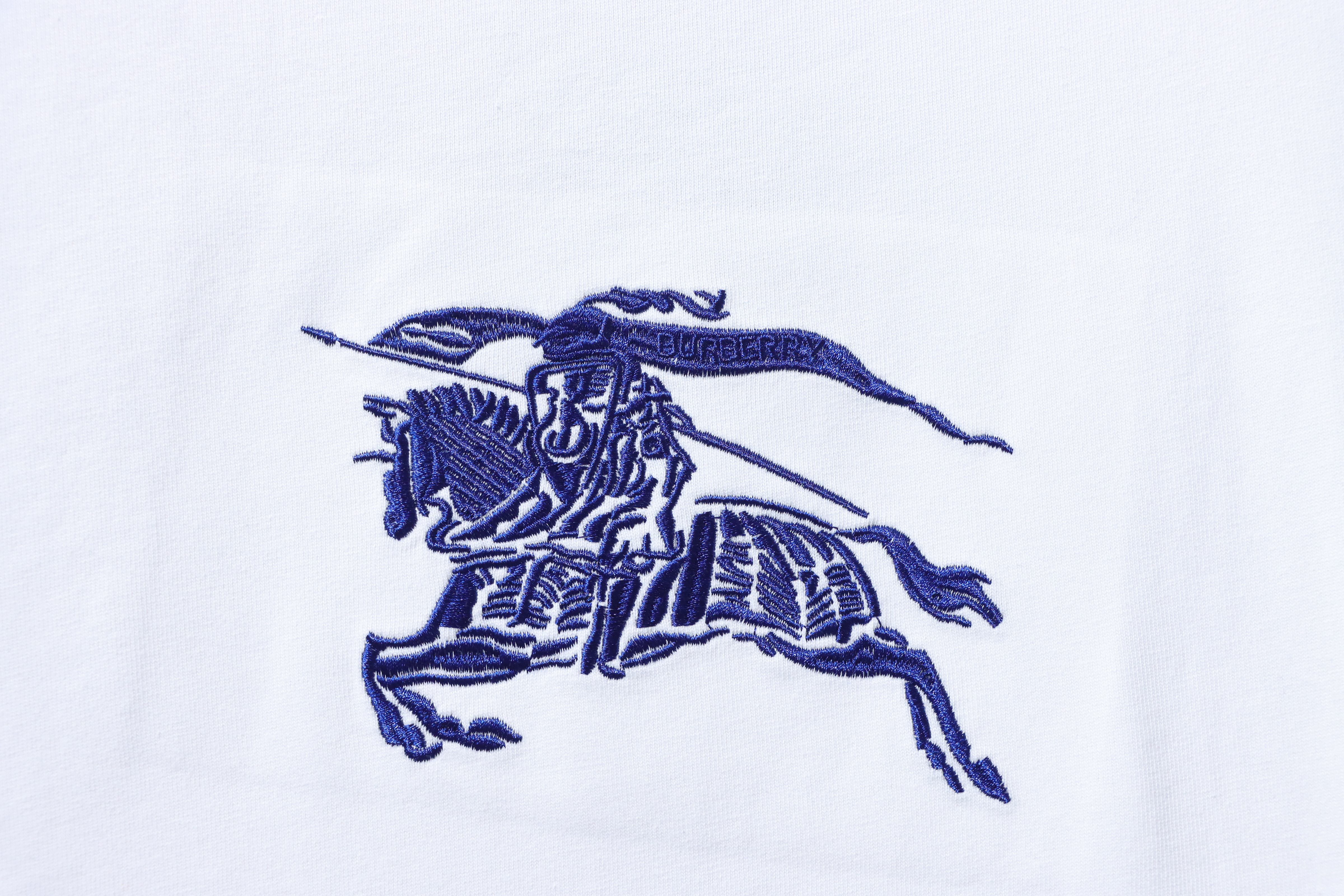 BURBERRY 26SS Equestrian Embroidery Short Sleeve T-Shirt Style 2