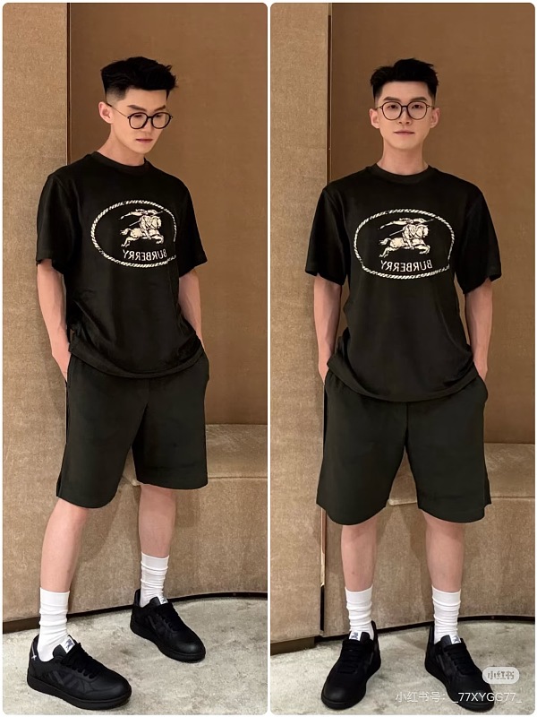 BURBERRY 26SS Equestrian Knight Crew Neck Short Sleeve T-Shirt Style 1