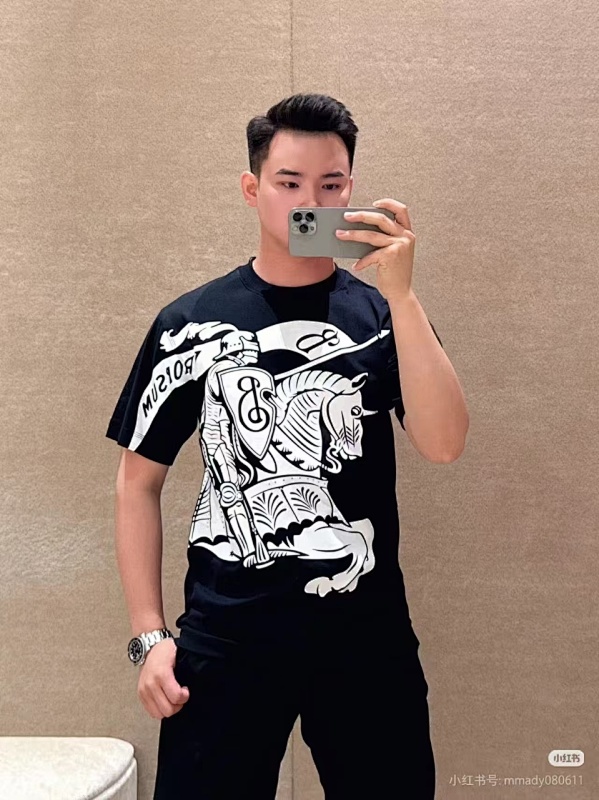 BURBERRY 26SS Knight Print Short Sleeve T-Shirt Style 1