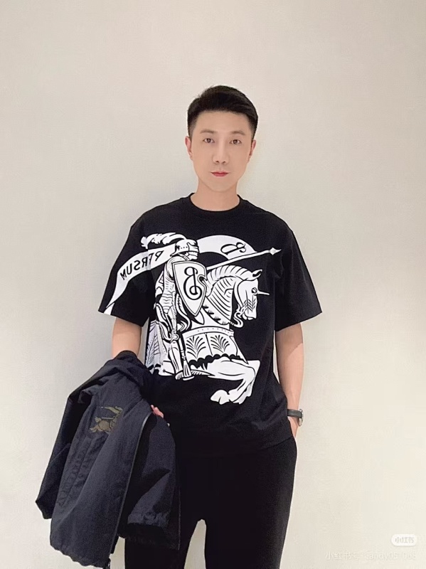 BURBERRY 26SS Knight Print Short Sleeve T-Shirt Style 1