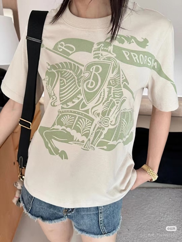 BURBERRY 26SS Knight Print Short Sleeve T-Shirt Style 2
