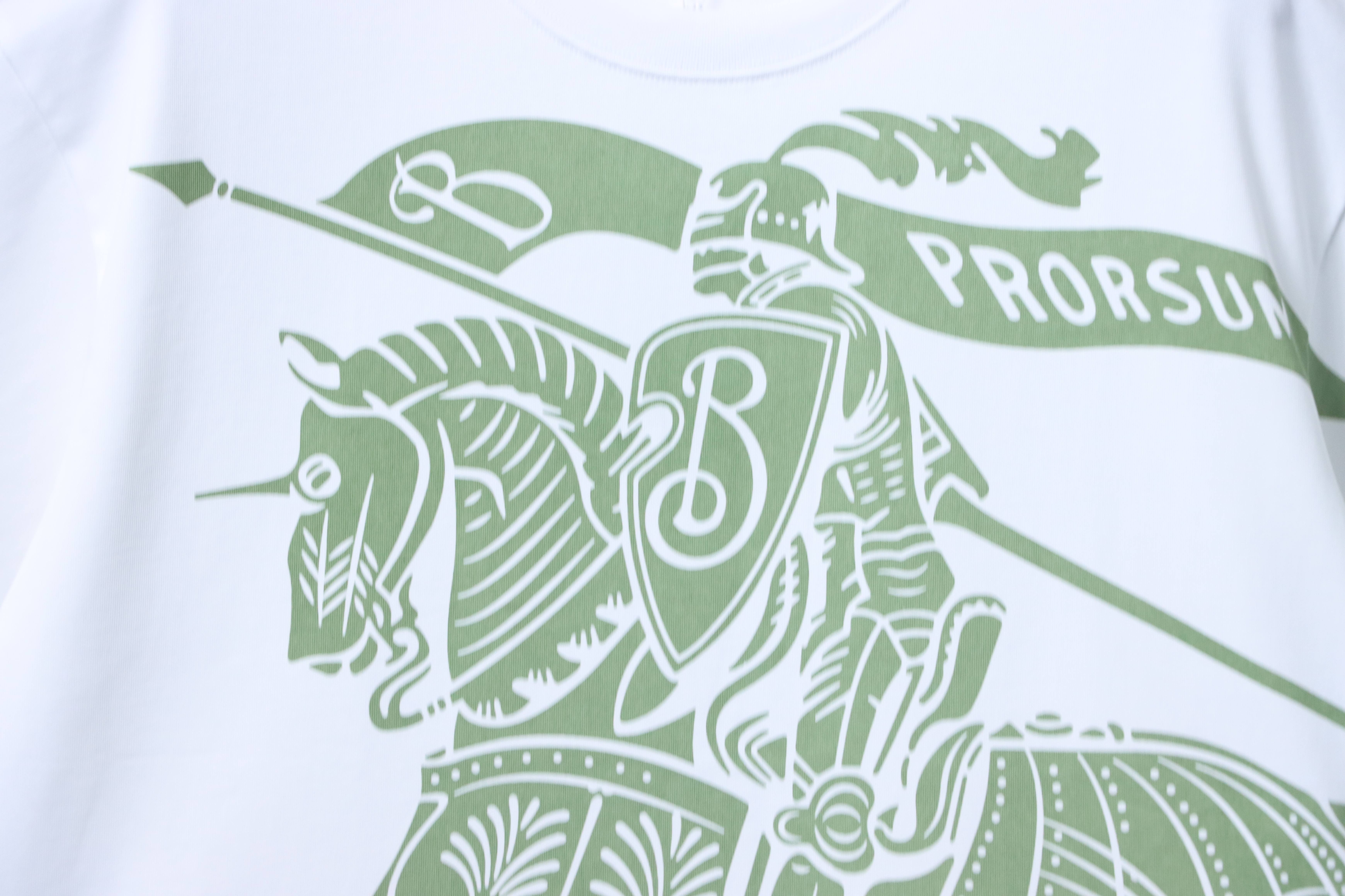 BURBERRY 26SS Knight Print Short Sleeve T-Shirt Style 2
