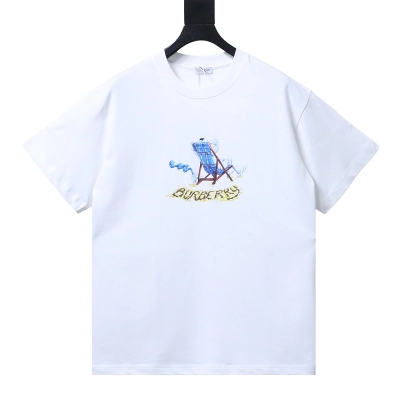 BURBERRY Beach Chair Print Short Sleeve T-Shirt Style 1 01