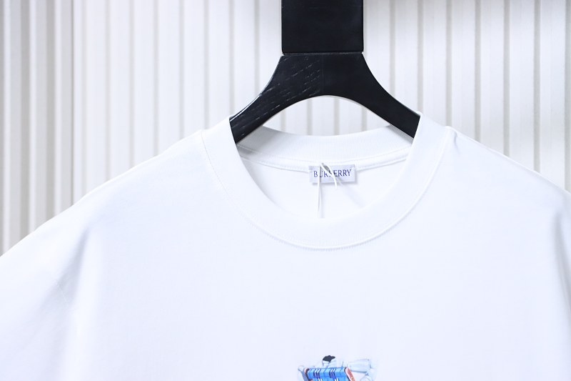 BURBERRY Beach Chair Print Short Sleeve T-Shirt Style 1