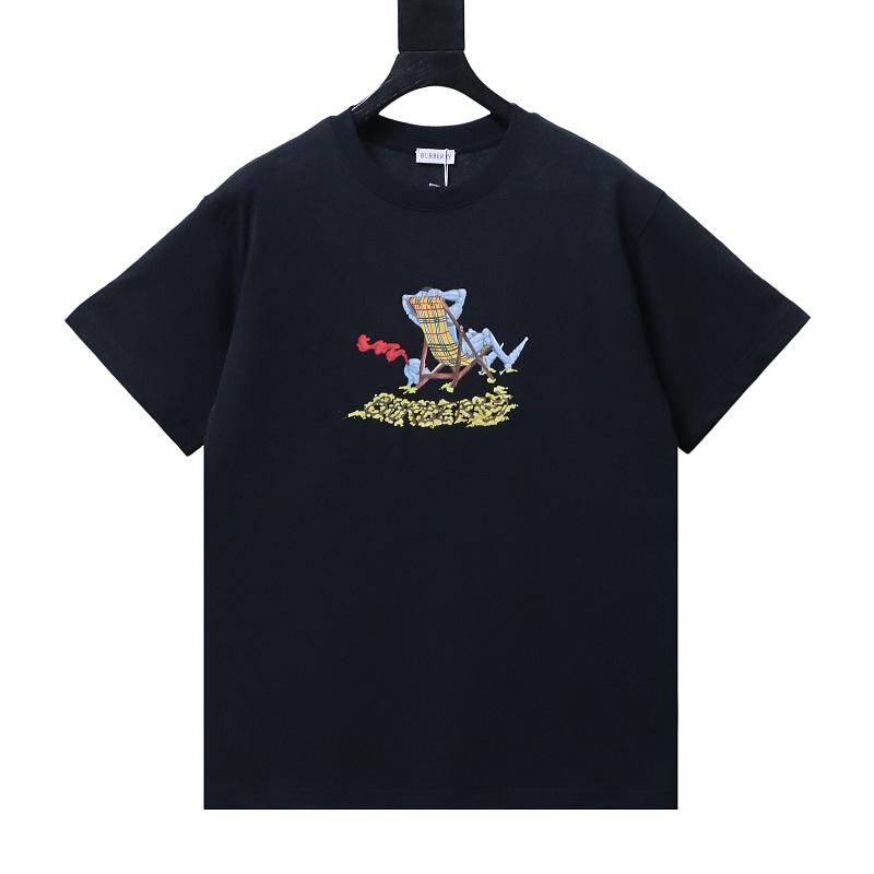 BURBERRY Beach Chair Print Short Sleeve T-Shirt Style 2