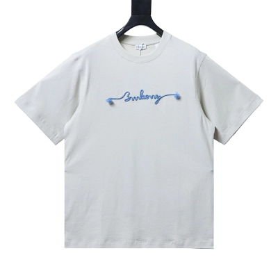 BURBERRY Blue Short Sleeve T-Shirt 01