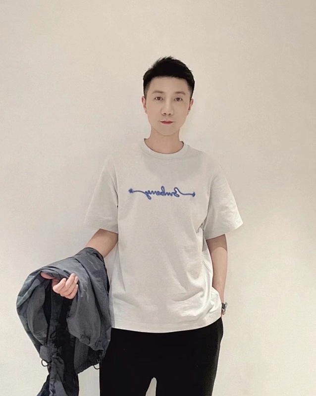 BURBERRY Blue Short Sleeve T-Shirt