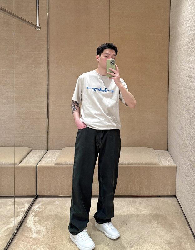 BURBERRY Blue Short Sleeve T-Shirt